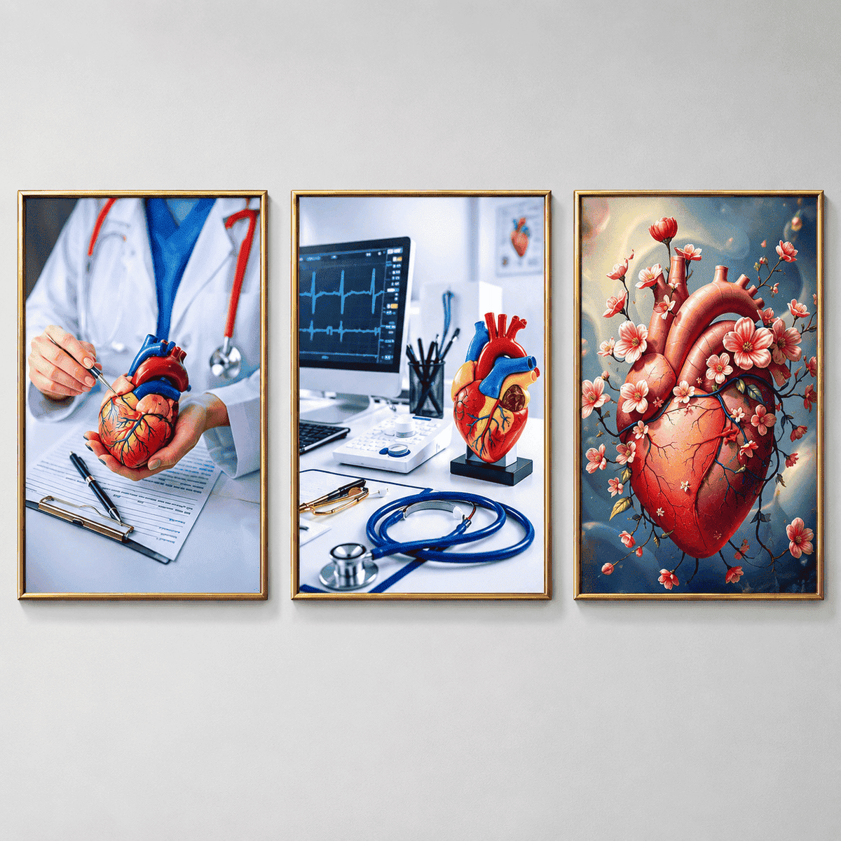 ✨ 3 cadres médicaux élégants… pour chaque spécialité 🩺  إطارات طبية راقية… لكل تخصص 🩺